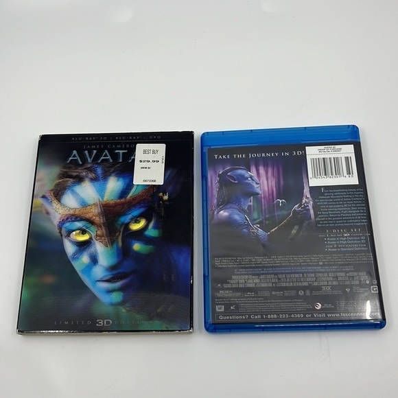 Limited Edition Holographic‎ Cover 3D Avatar Limited Edition Blu-Ray DVD! - Picture 6 of 7